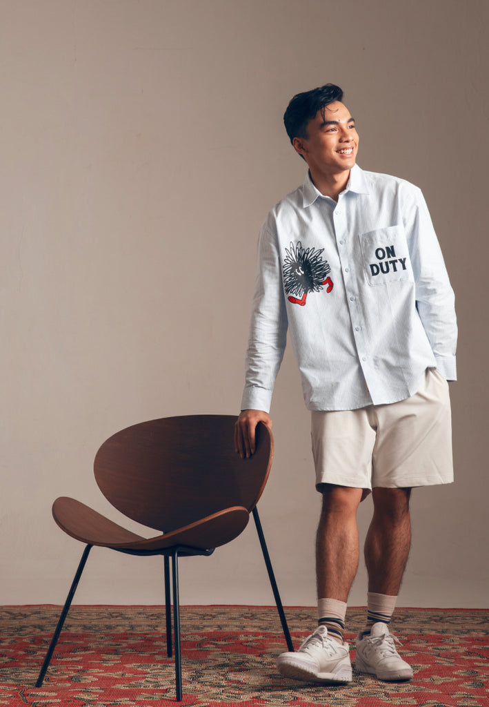 Executive x Ykha Amelz Oversized Long Sleeve Shirt