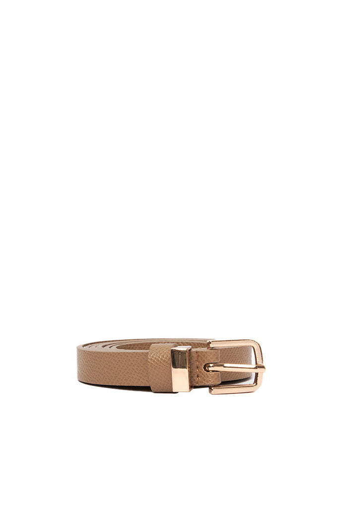 Taupe Square Buckle Belt