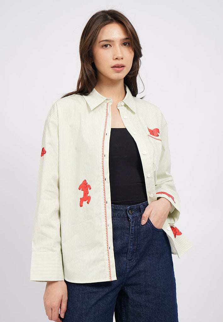 Executive X Sanchia Oversized Stripes Shirt