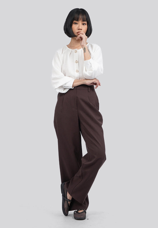 Round Neck Raglan Blouse