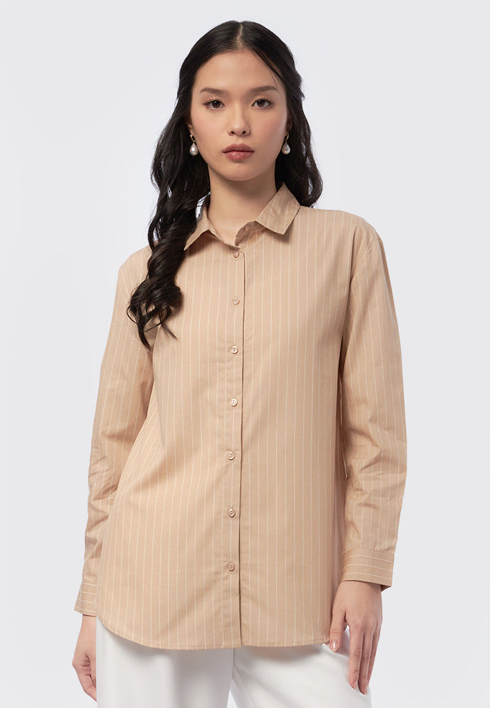 Long Sleeve Stripes Shirt