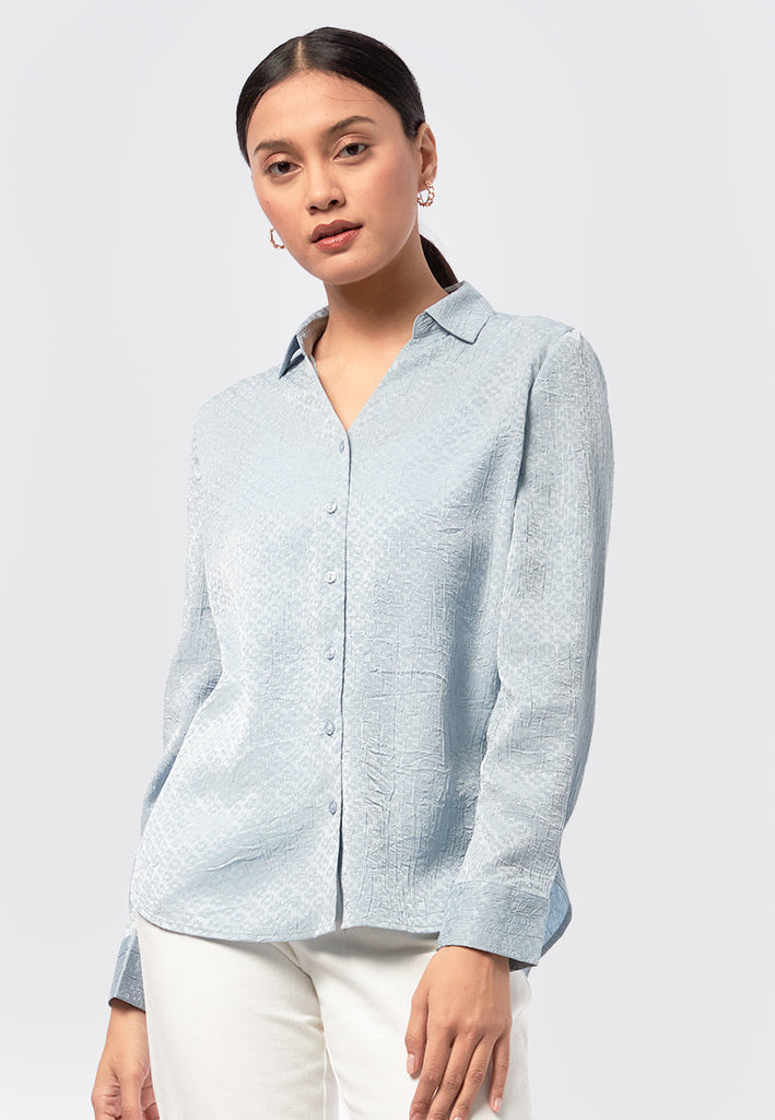 Long Sleeve Crinkle Shirt