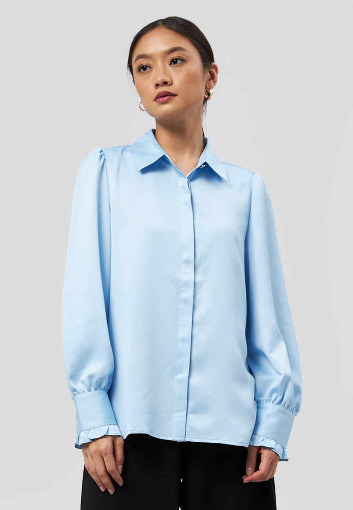 Long Sleeve Satin Shirt