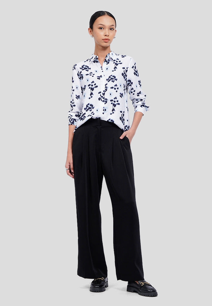 Printed Long Sleeve Blouse