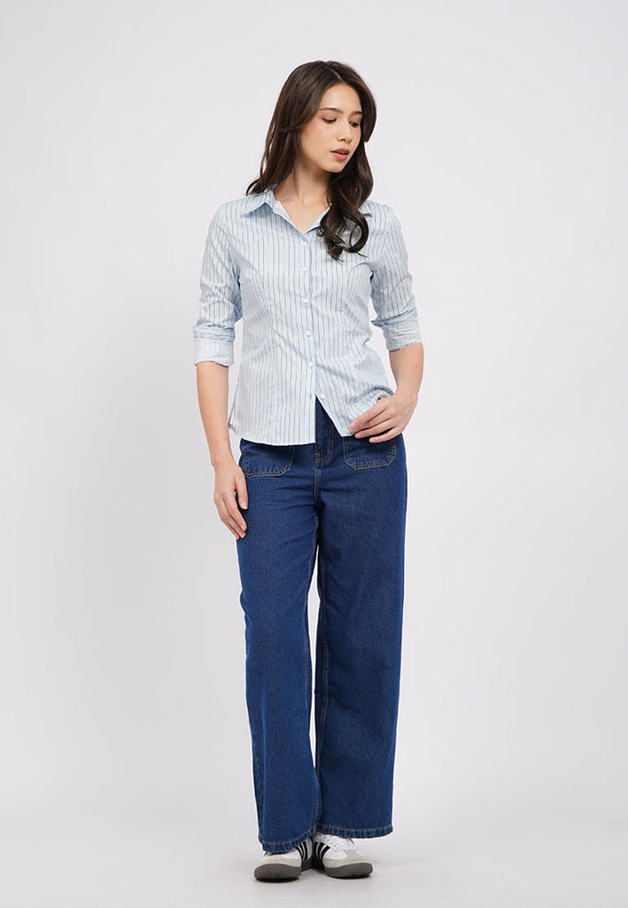 Long Sleeve Stripes Shirt
