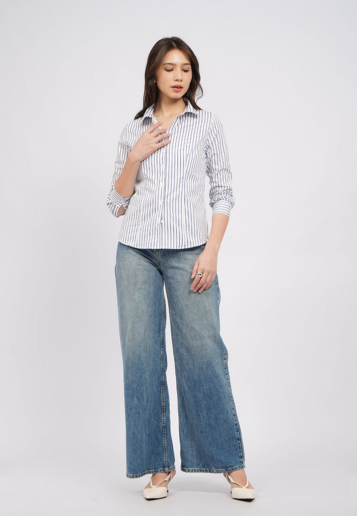Long Sleeve Stripes Shirt