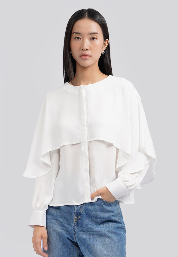 Long Sleeve Layered Blouse