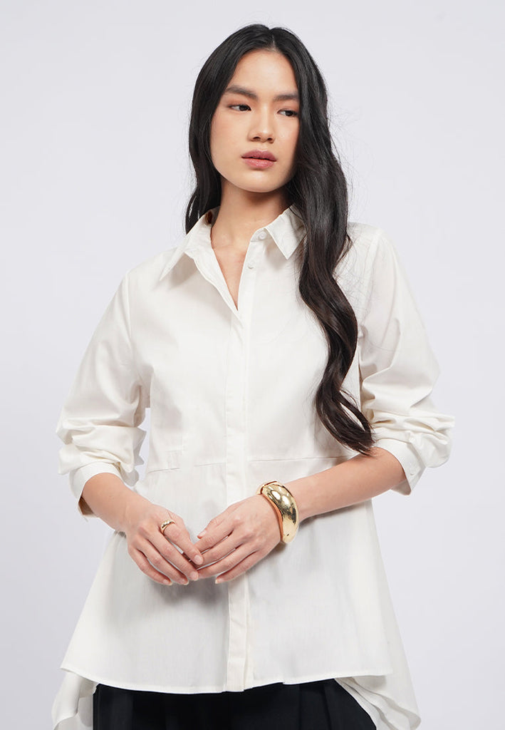 Handkerchief Peplum Shirt