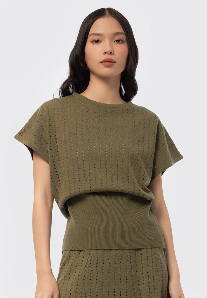 Round Neck Knitted Top