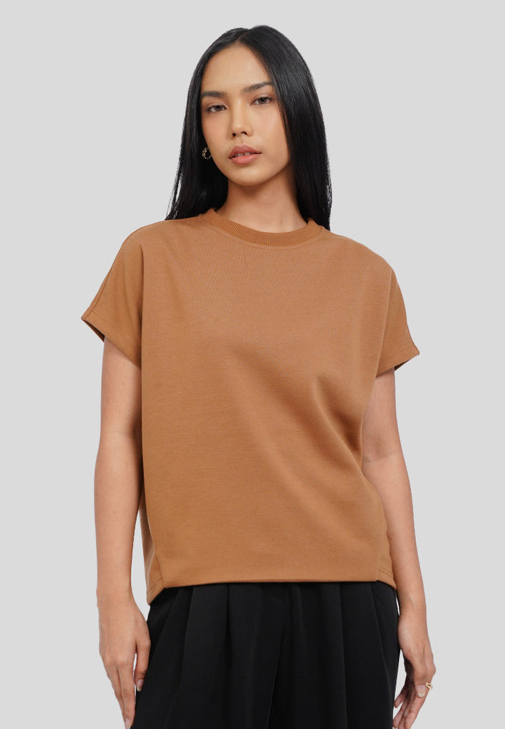 Button Detail Short Sleeve Top