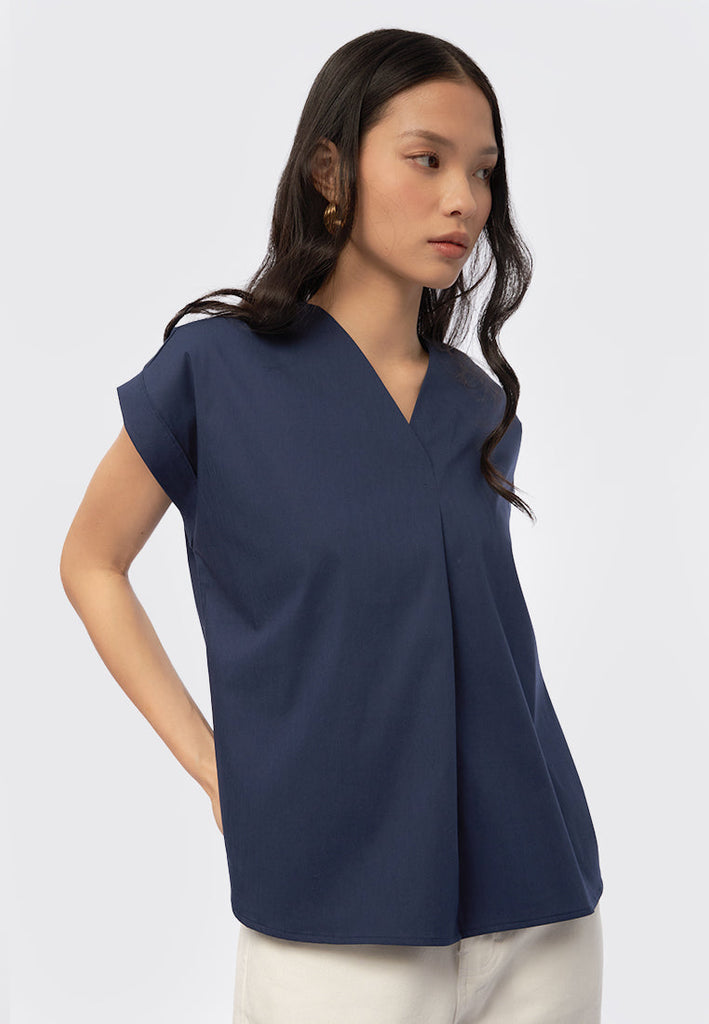 O-Ring Short Sleeve Blouse