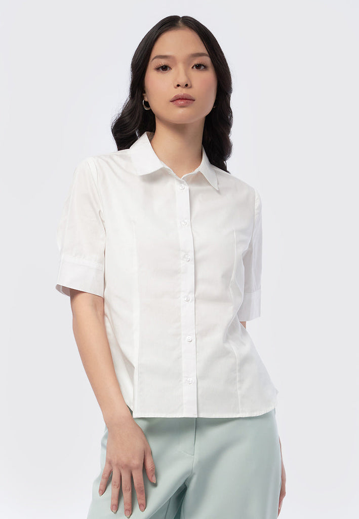 Regular Fit Short Sleeve Blouse