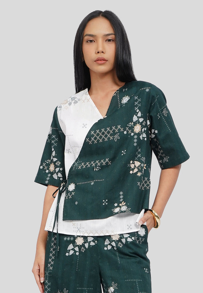 Asymmetrical Batik Blouse