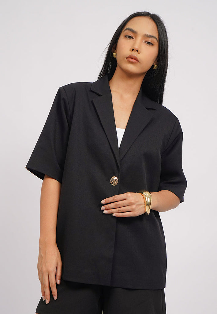 Oversized Short Sleeve Blazer