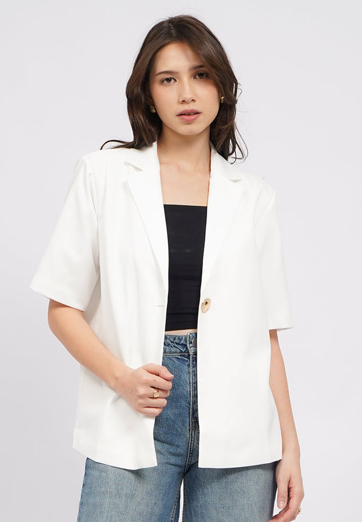 Oversized Short Sleeve Blazer