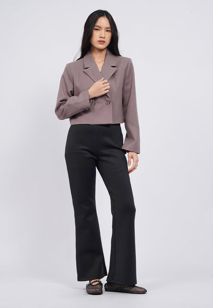 Double Breasted Crop Blazer