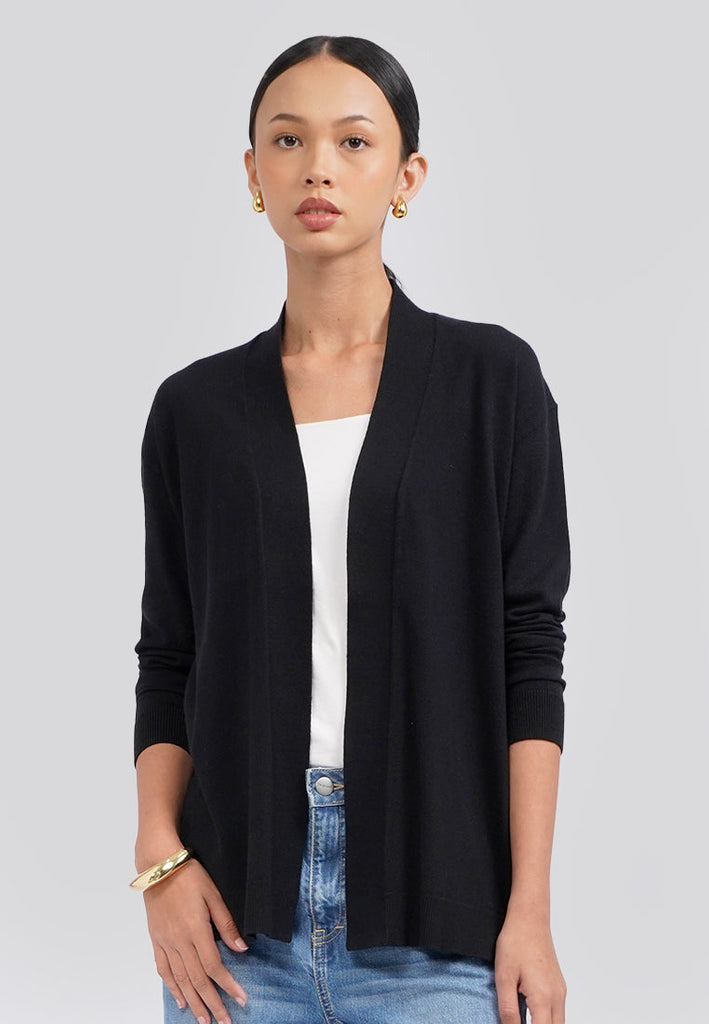 Long Sleeve Fine Knit Cardigan