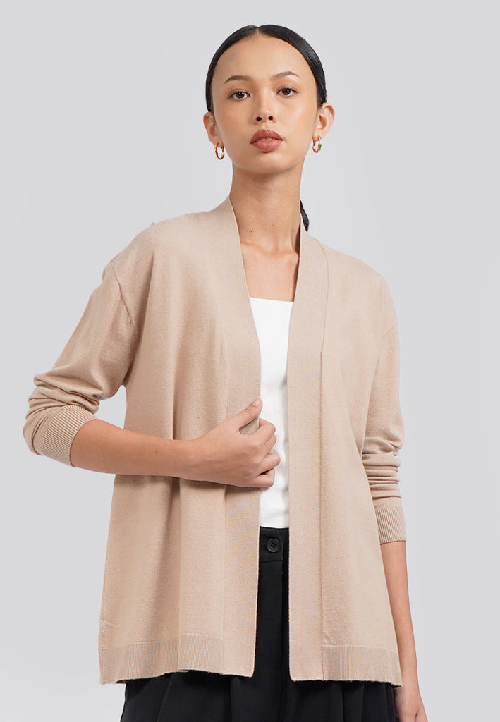 Long Sleeve Fine Knit Cardigan