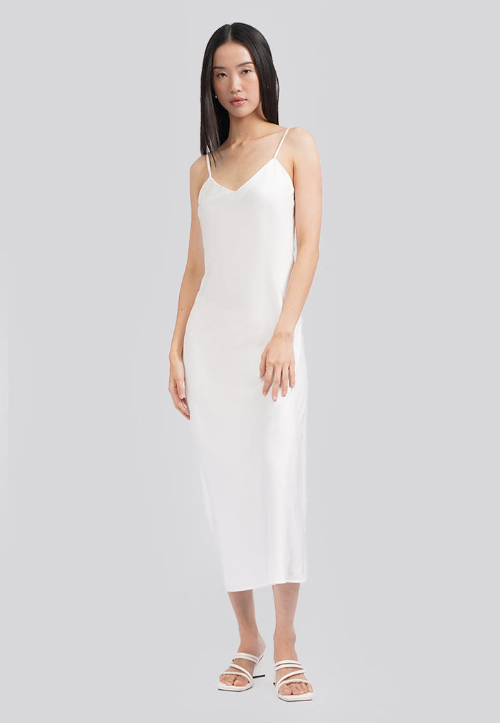 Satin Slip Midi Dress