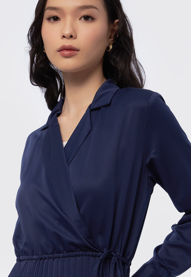 Long Sleeve Satin Maxi Dress EXECUTIVE Long Sleeve Satin Maxi Dress EXECUTIVE
