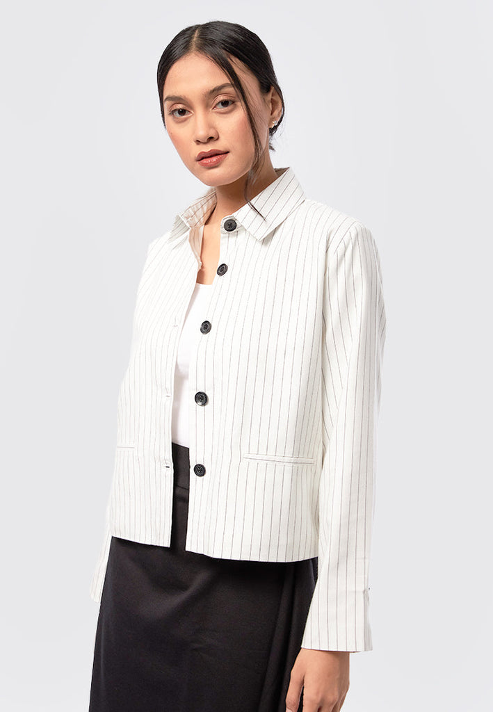 Long Sleeve Stripes Jacket