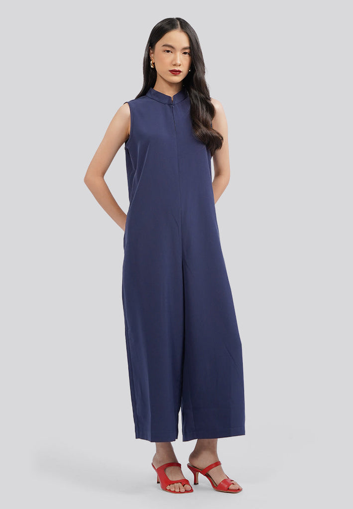 Sleeveless Cheongsam Jumpsuit