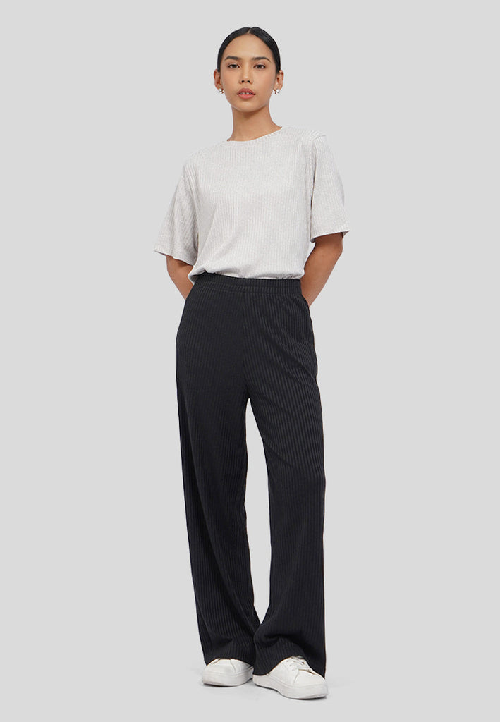 Wide Leg Rib Pants