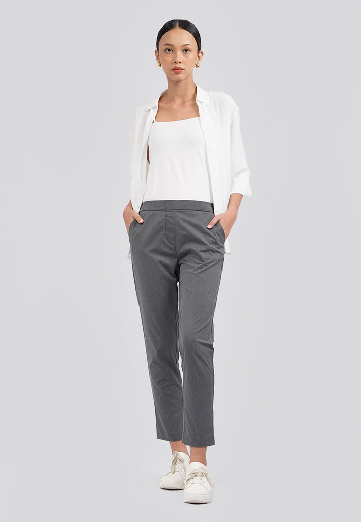 Basic Tapered Ankle Length Editor Pants