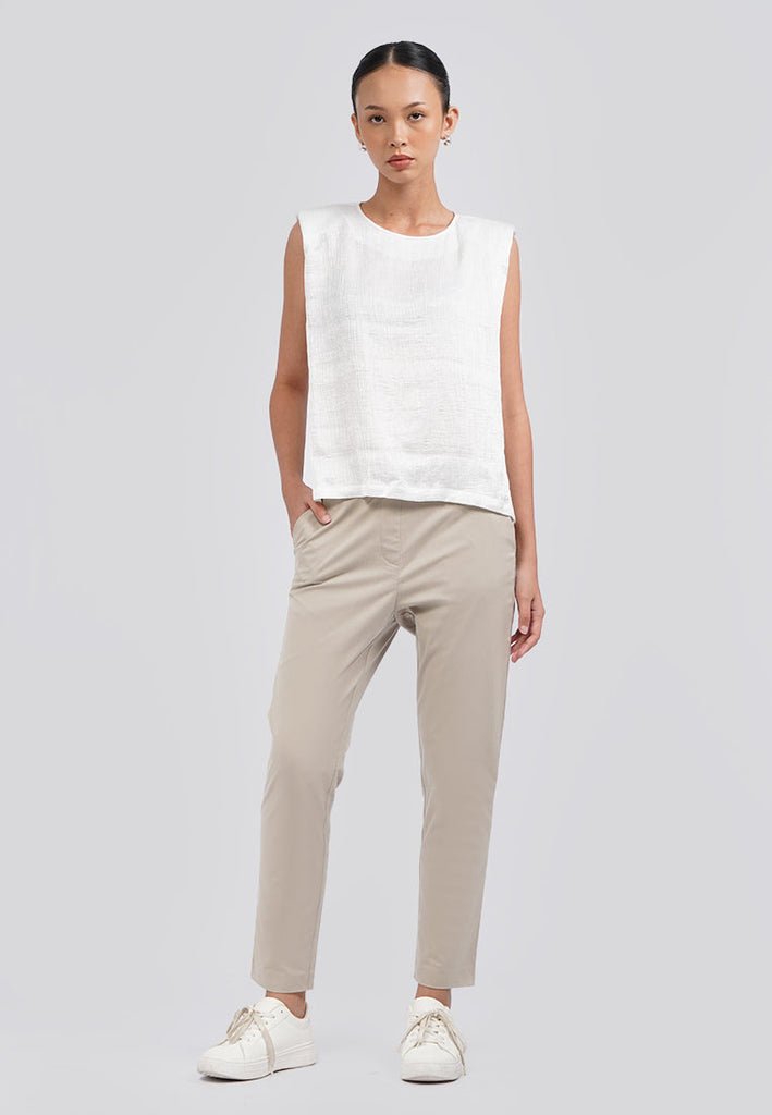 Basic Tapered Ankle Length Editor Pants