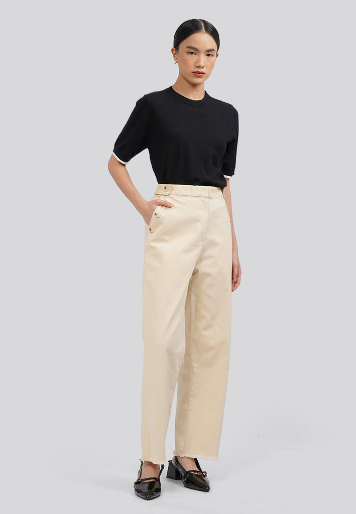 Culottes with Side Button Details