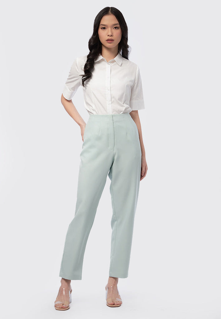 High Waist Straight Pants