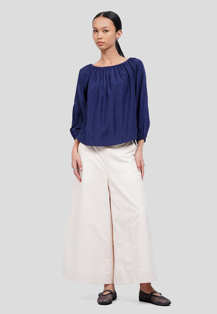 Elastic Wide Leg Cullotes
