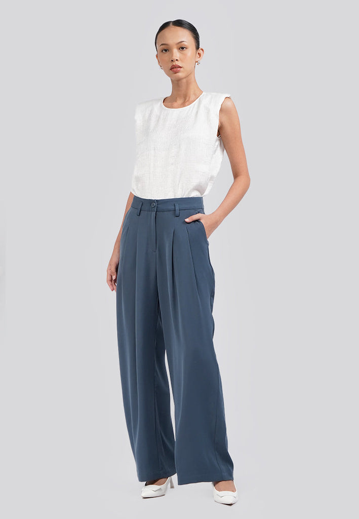 Pleated Wide Leg Pants