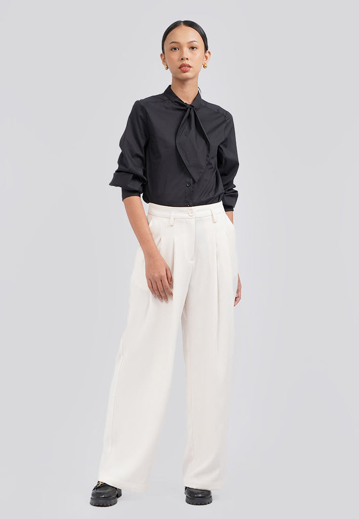 Pleated Wide Leg Pants