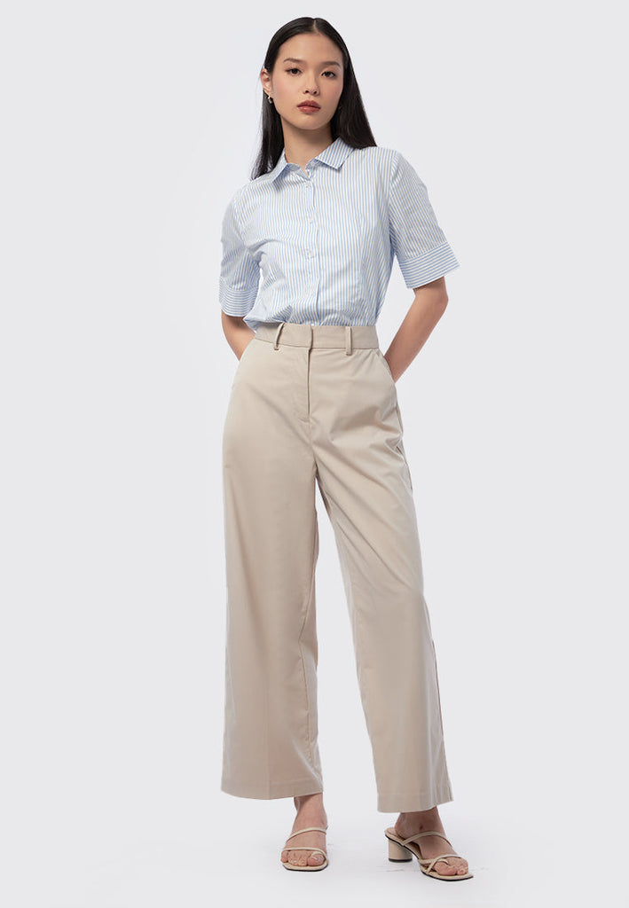 Regular Fit Wide Leg Pants