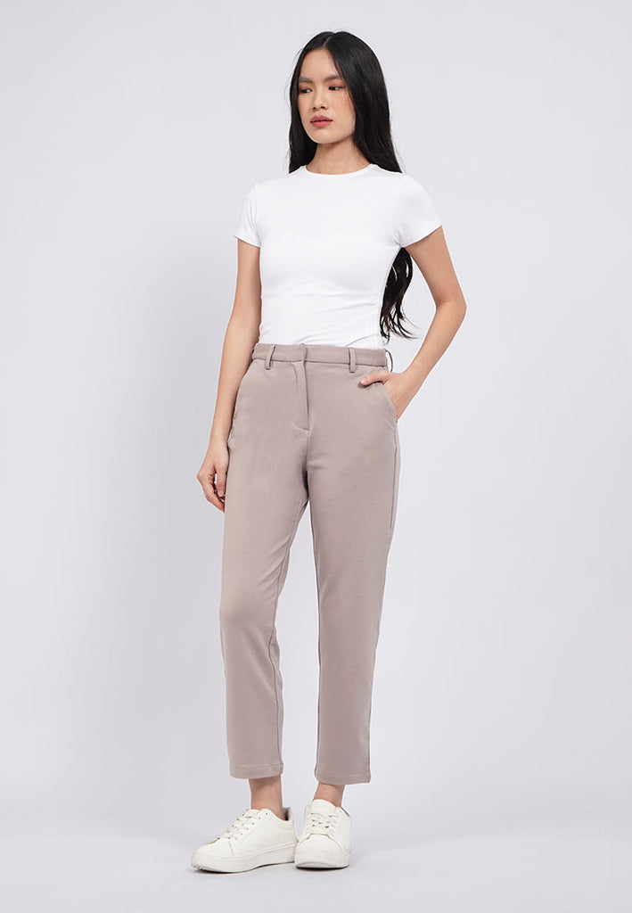 Mid Rise Ankle Tapered Pants