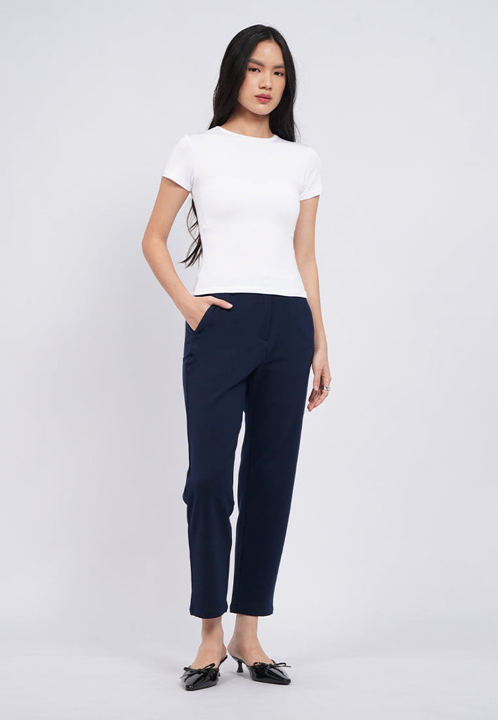 Mid Rise Ankle Tapered Pants