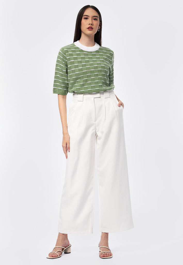 Regular Fit Wide Leg Trousers