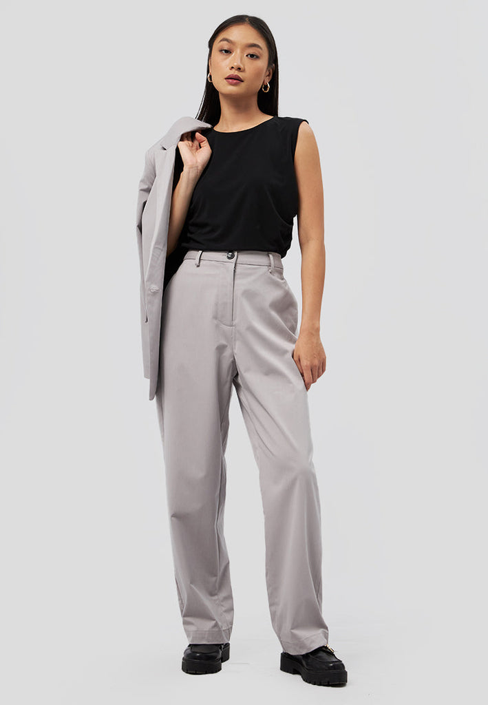 Regular Fit Belted Relaxed Pants