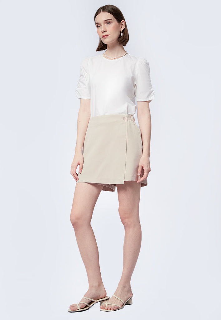 Mini Skort with Overlap Front