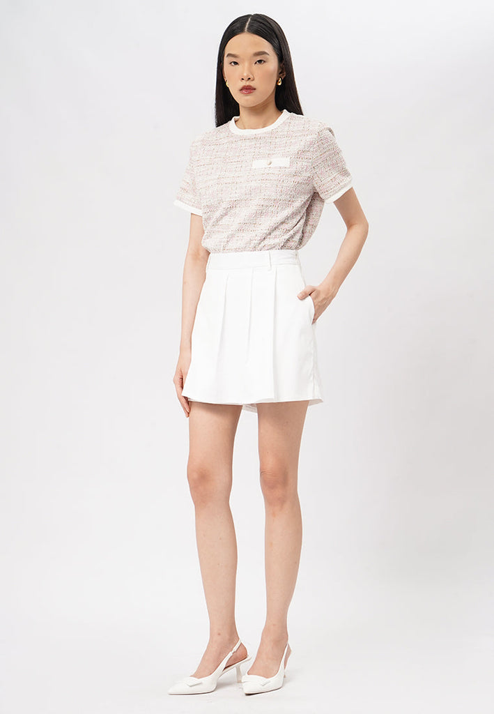 Pleated Mini Skort