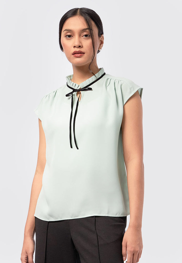 Sleeveless Top with Tie Details