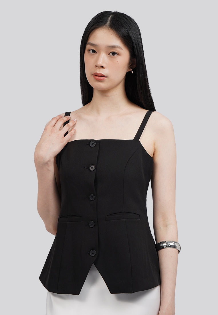Tailored Tank with Front Button – EXECUTIVE