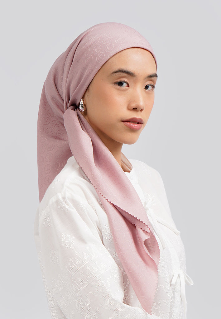 Soft Pink Square Scarf