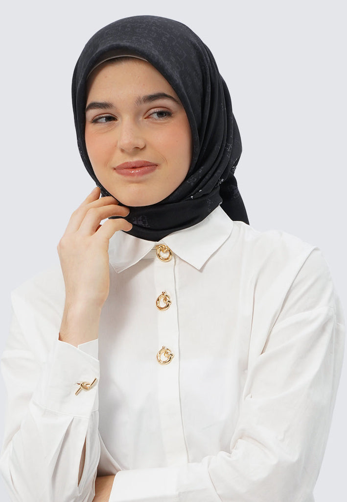 Black Scarf Square