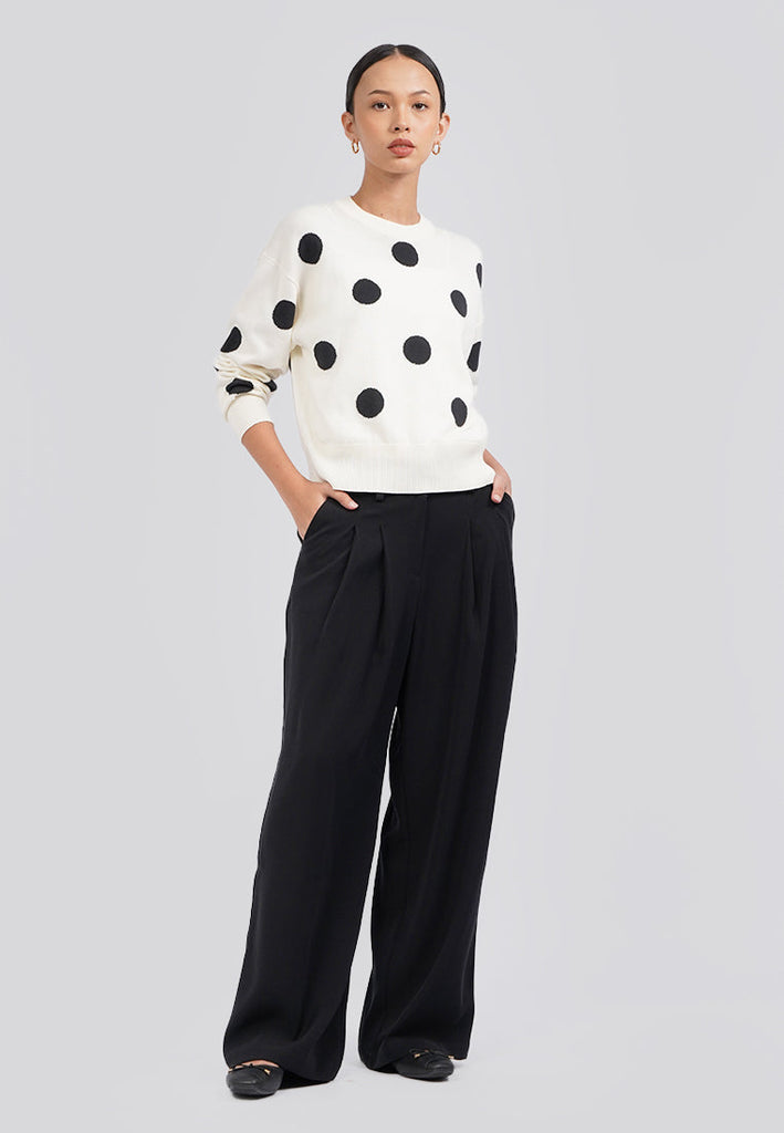 Polkadot Long Sleeve Sweater