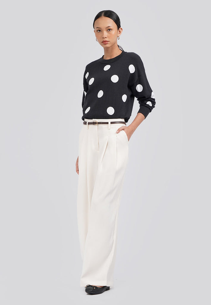 Polkadot Long Sleeve Sweater