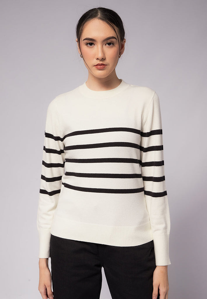 Long Sleeve Stripes Sweater