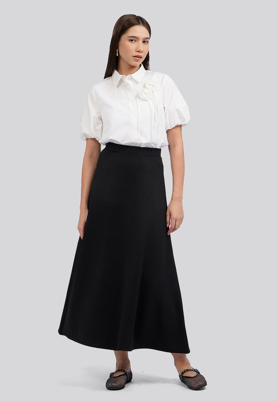 Flared Maxi Skirt