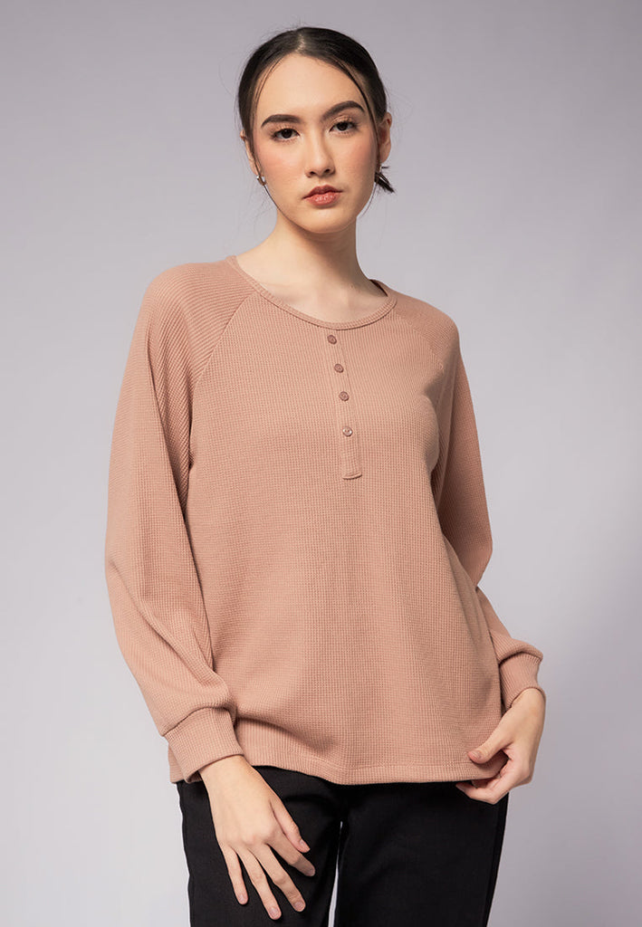 Balloon Sleeve Raglan Top
